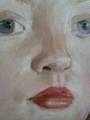 Petite fille rousse (détail) - portraits et abstraction